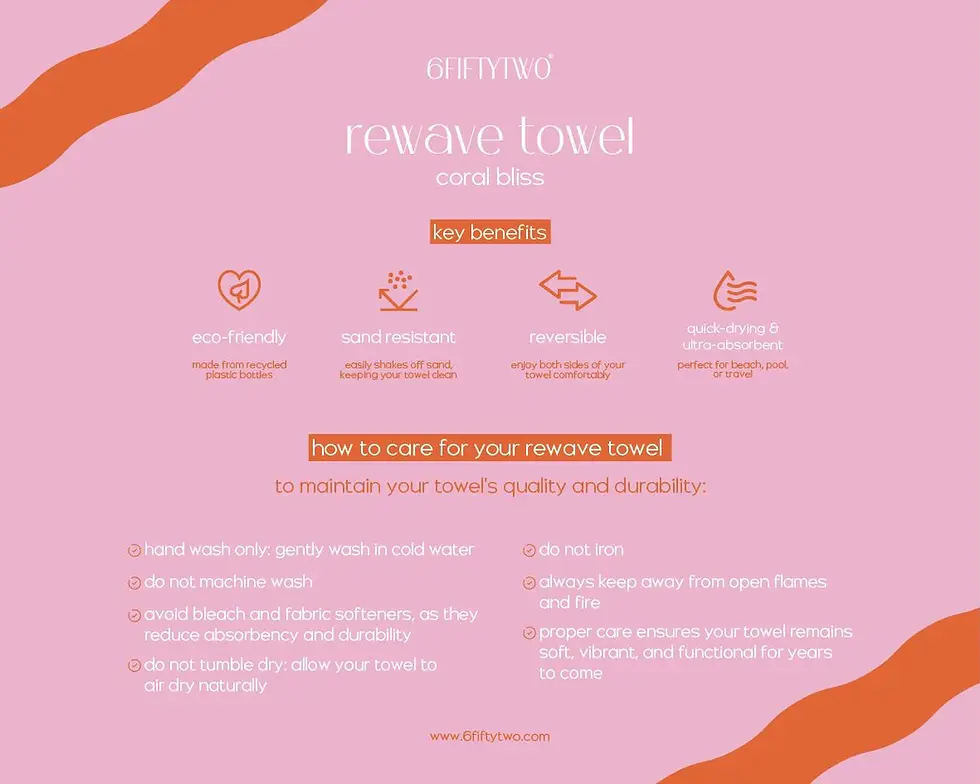 Thumbnail: Rewave Towel - Coral Bliss