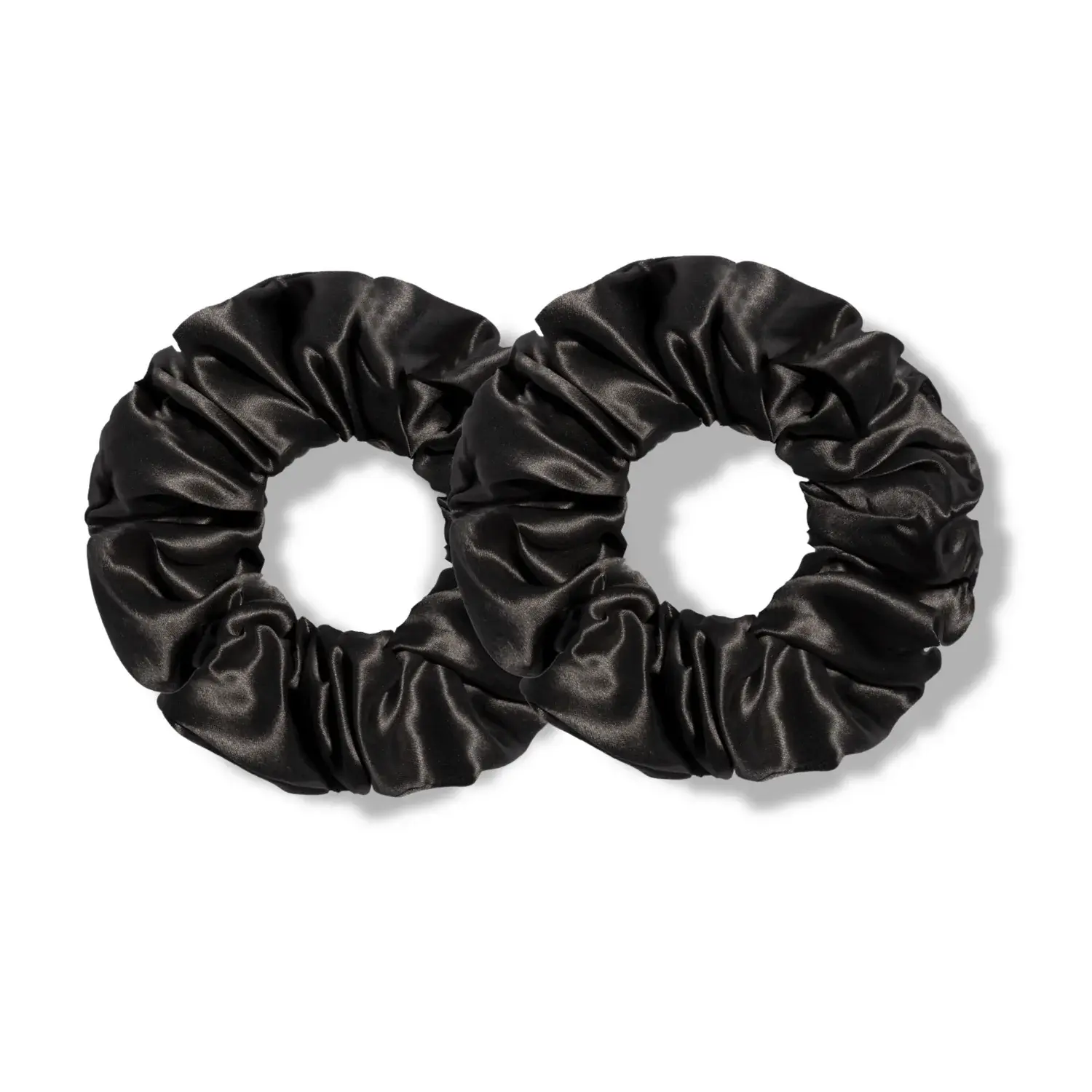 Classic Silk Scrunchies - Blackout