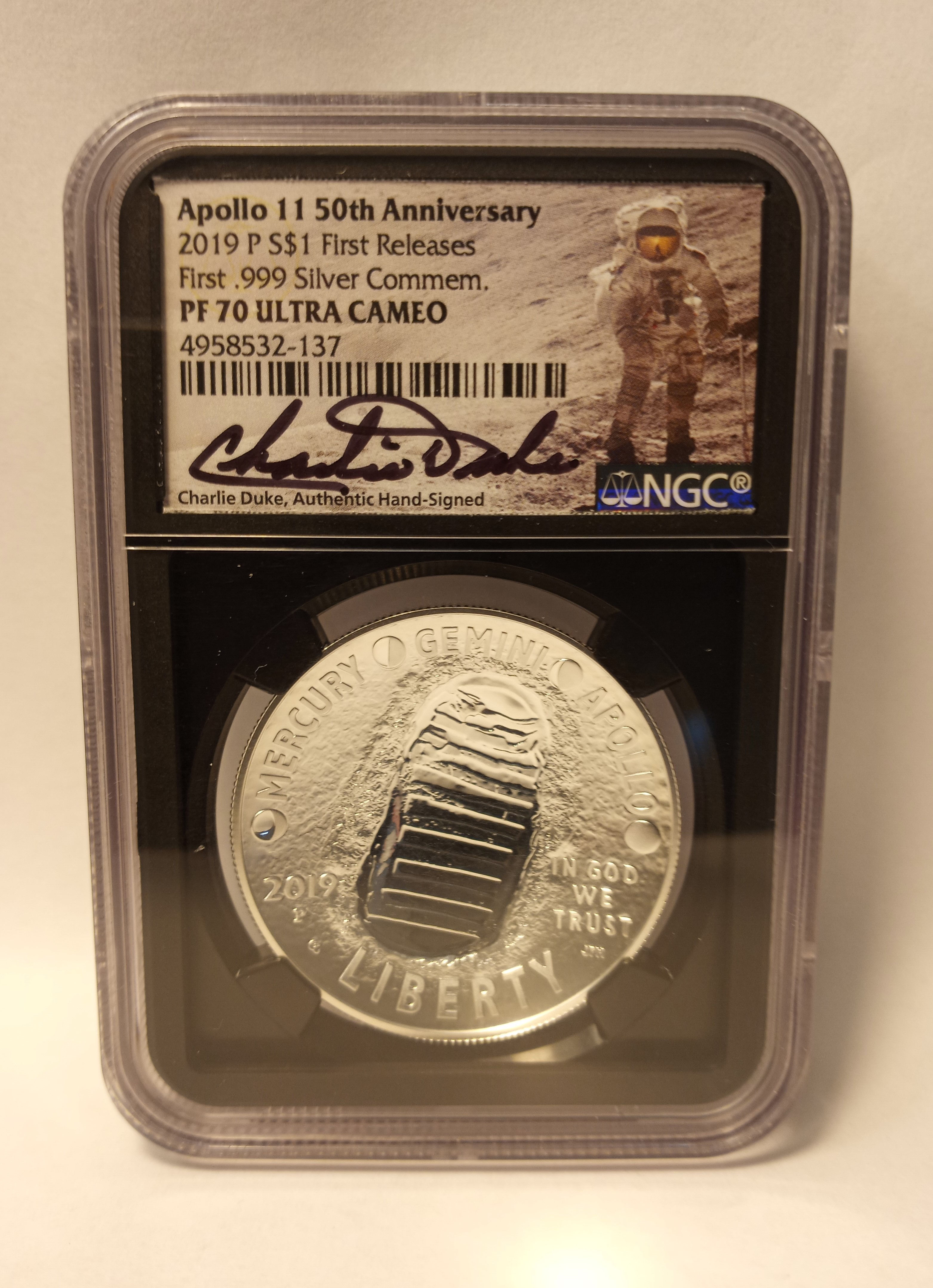 Silver Apollo 11 US Mint Dollar