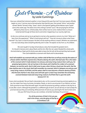 Gods Promise A Rainbow - Leslie Cummings