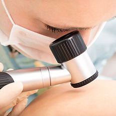 Skin Examination Closeup