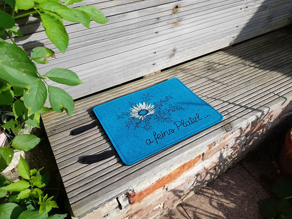 Miniaturbild: Sitzunterlage "Silberdistel"