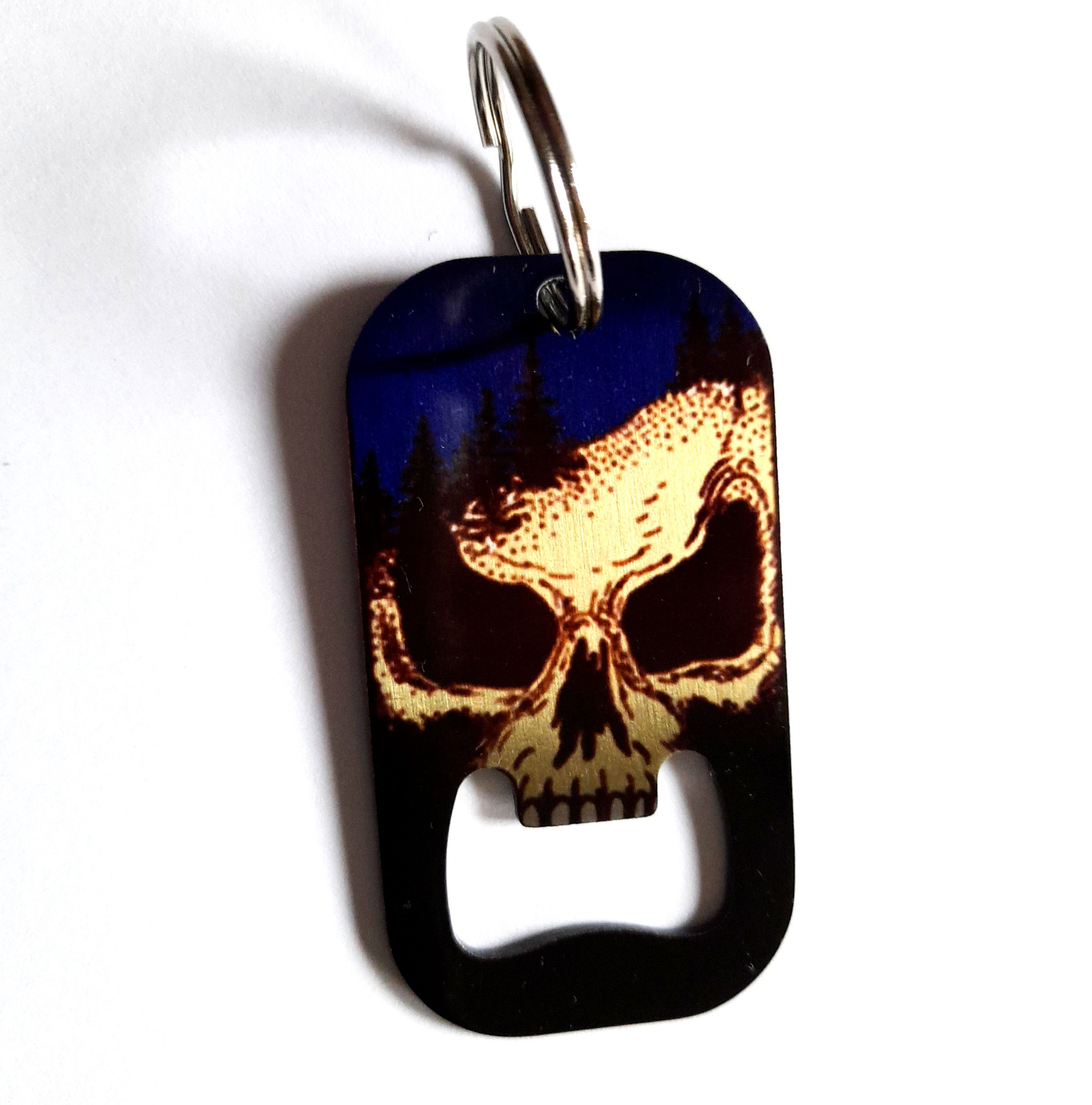 Flaschenöffner "Skull", blau