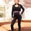 Thumbnail: Trois Seamless Sports Jacket - Black With Navy