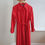 Thumbnail: Vintage full length fabric coat in red UK 16.