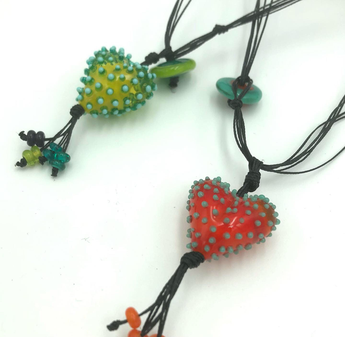 Cactus heart necklace