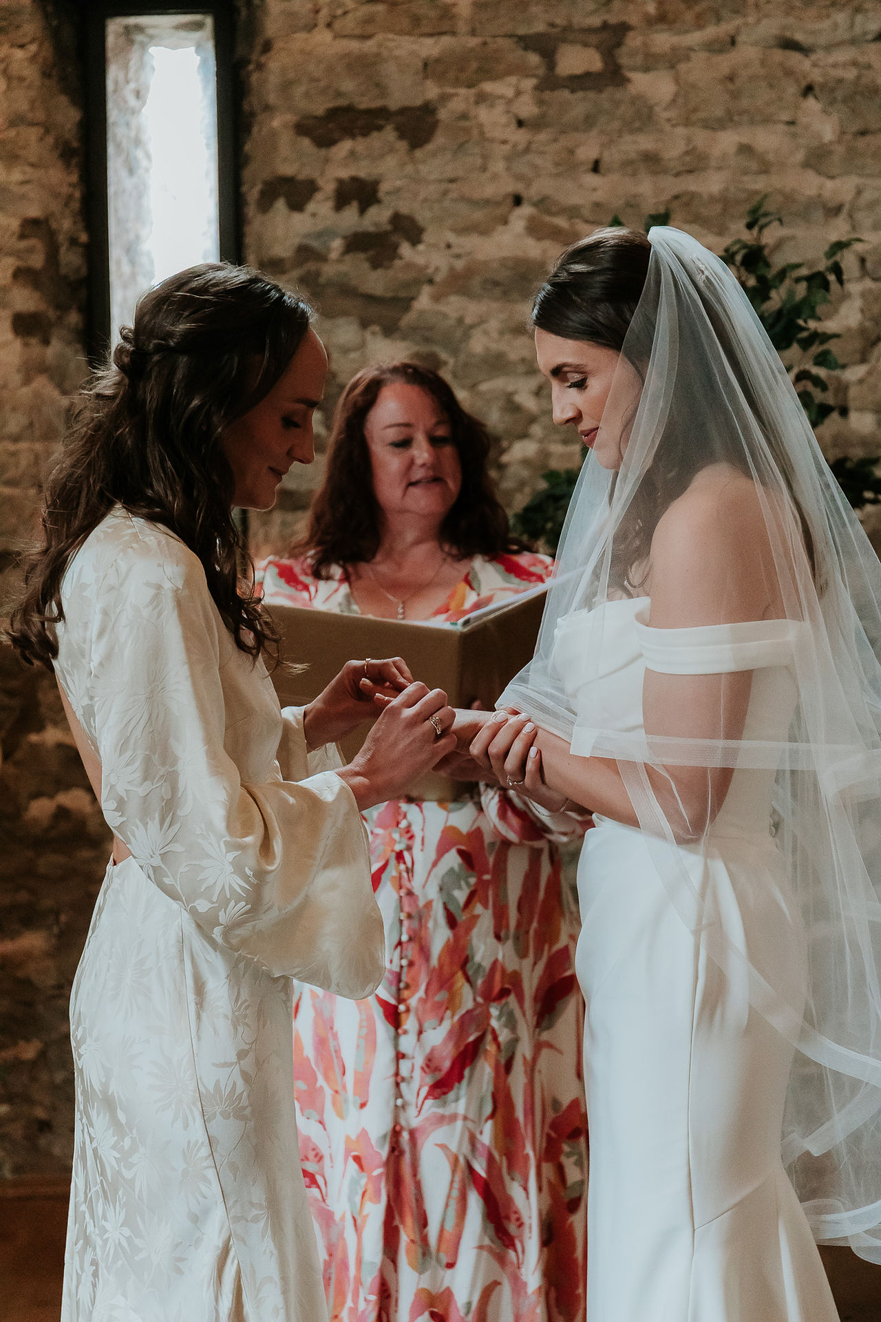 wedding ceremony for bride and bride