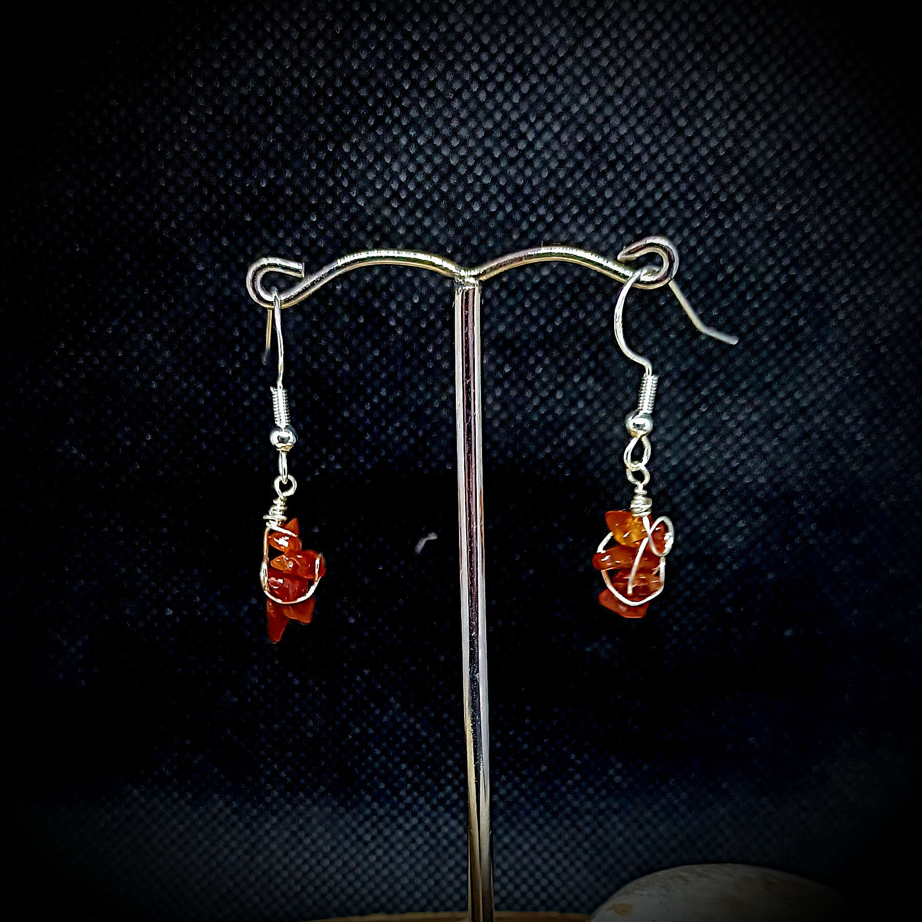 Carnelian Chips Earrings