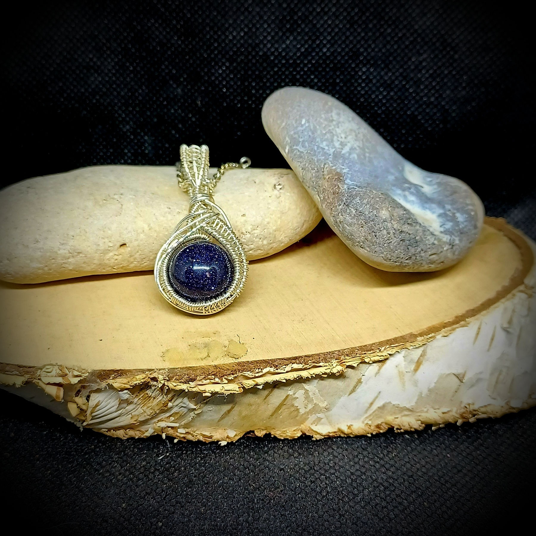 Blue Sandstone Pendant