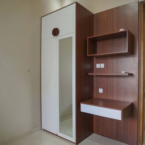 MAARCOM Classy single Door Wardrobe with attached TV unit