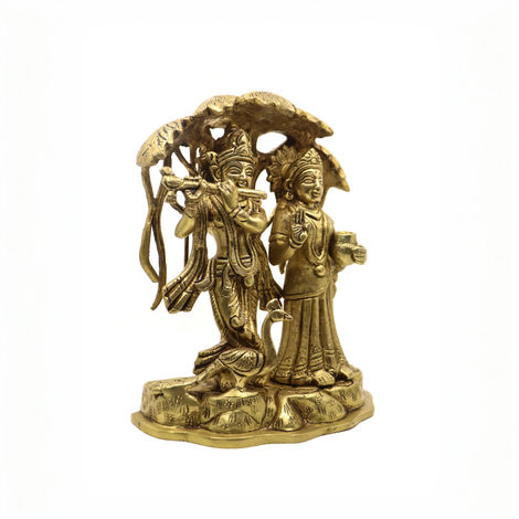 MAARCOM Brass Radha Krishna Home Decor Handicraft