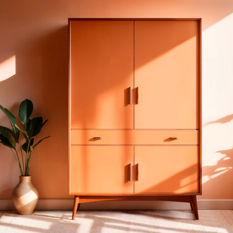 MAARCOM Elegant 2 Door Sheesham Wardrobe