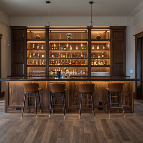 MAARCOM Stylish Wine Cabinet with Counter tools