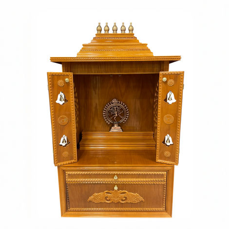 MAARCOM Wooden Hand carved Temple 3 feet