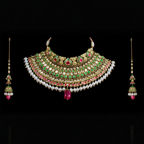 MAARCOM Women Elegant Designer Kundan Jewelry Set