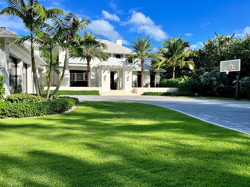 Weekly Estate Property Landscape Maintenance. Gulfstream Florida.