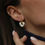 Thumbnail: Heart Ear Rings - White
