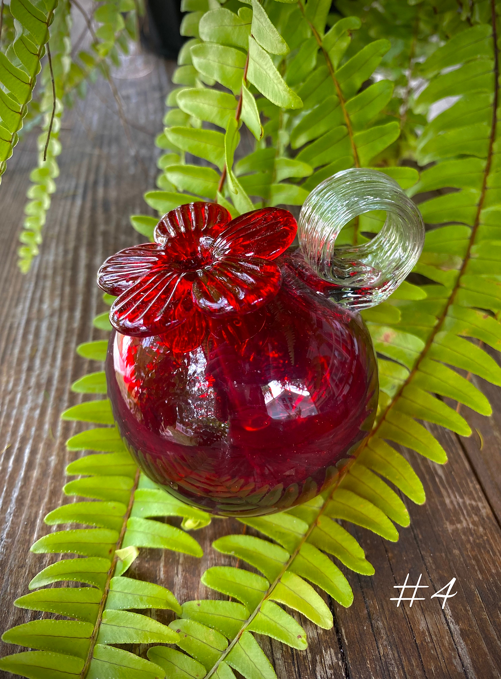 Thumbnail: Red Glass Hummingbird Feeder - Choose your favorite!