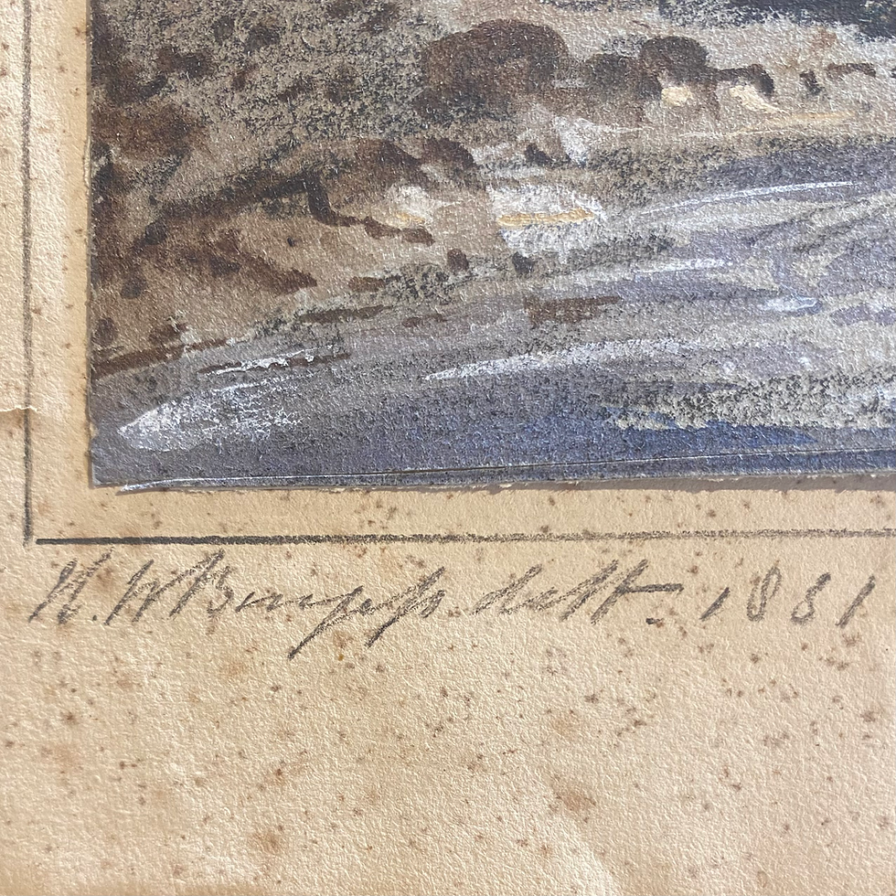 Thumbnail: Henry William Burgess (1792-1839), watercolour and chalk.