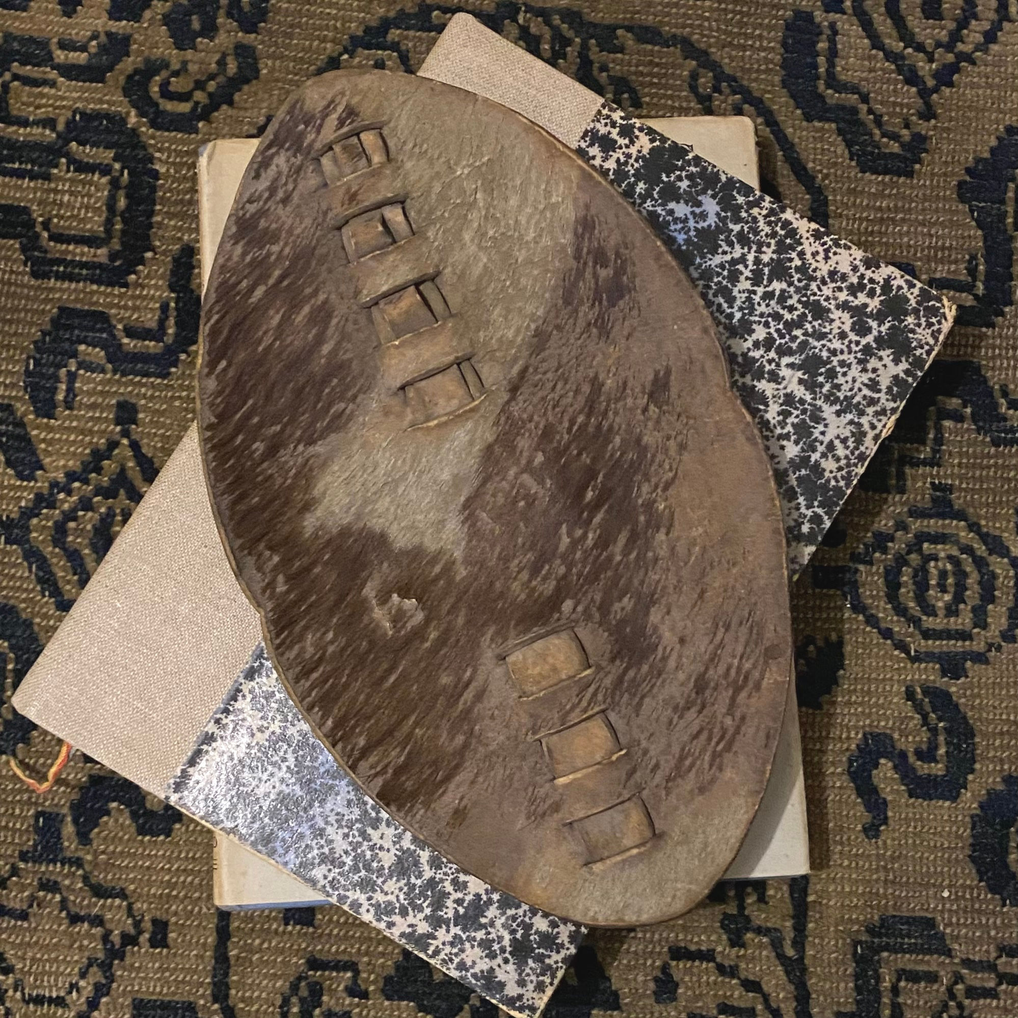 A Zulu hide dance shield, late 19th C.