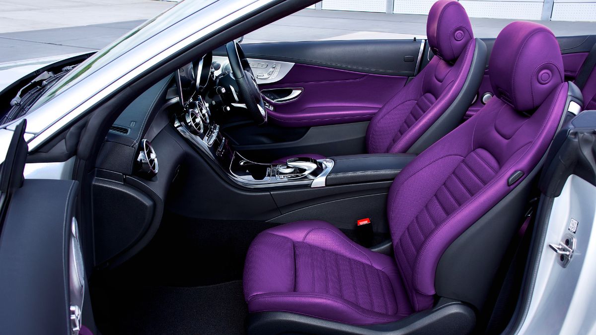 purple car interior las vegas