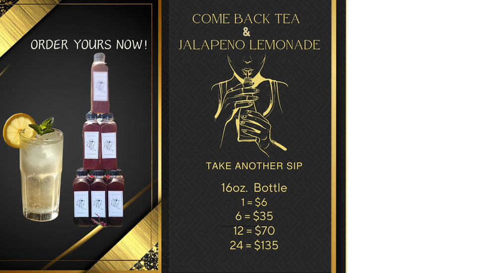 Come Back Tea & Jalapeno Lemonade Online Orders (1)