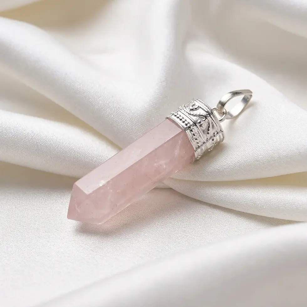 Rose Quartz Pencil Locket