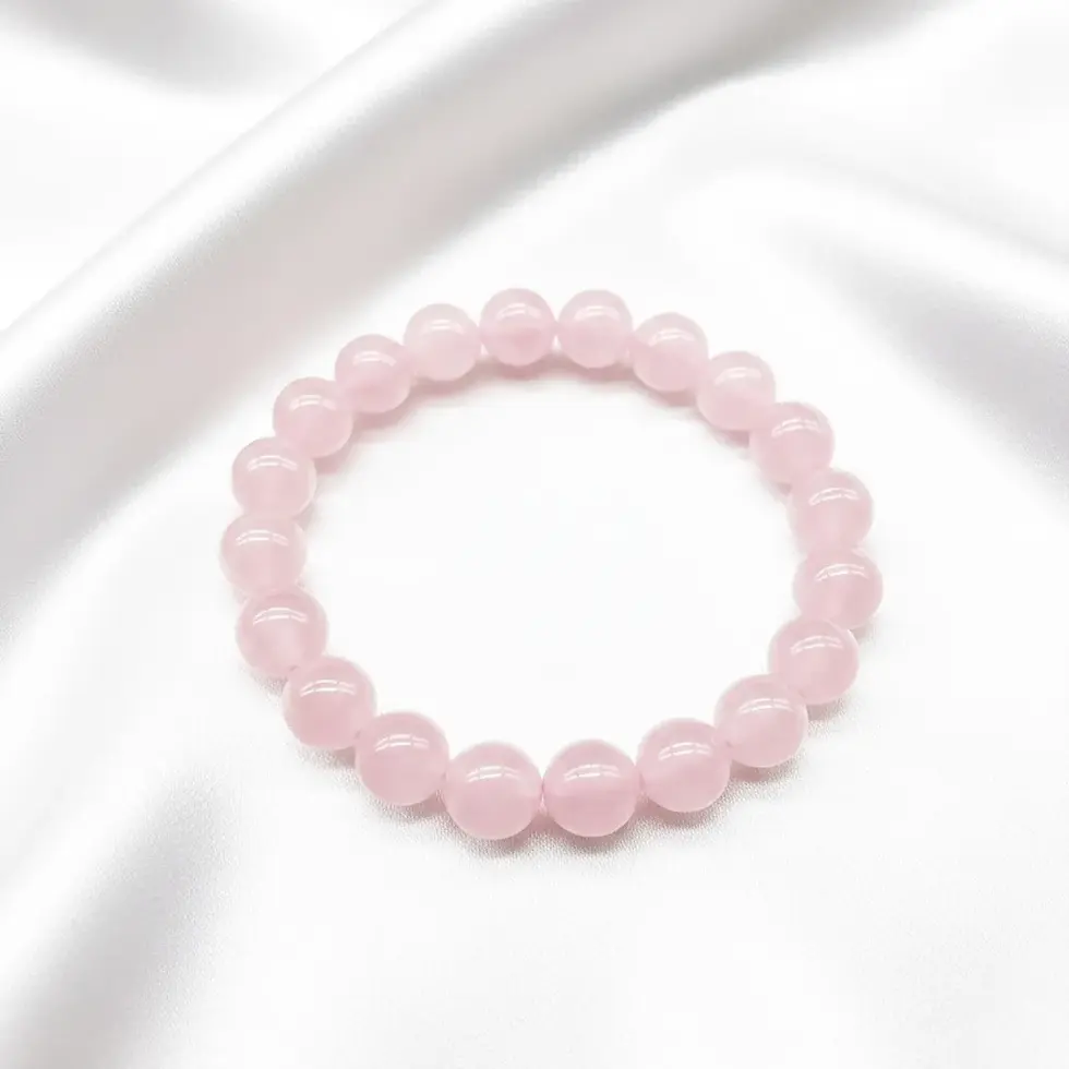 Thumbnail: Rose quartz Faceted Bracelet