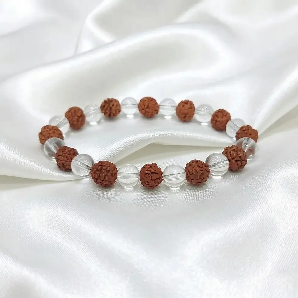 Rudraksha Crystal Bracelet