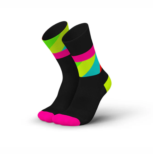 Socks Incylence ultralight strides black pink canary