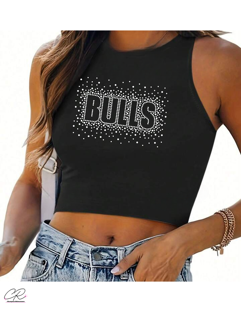 Thumbnail: New Milford Bulls - Cropped Tank Top