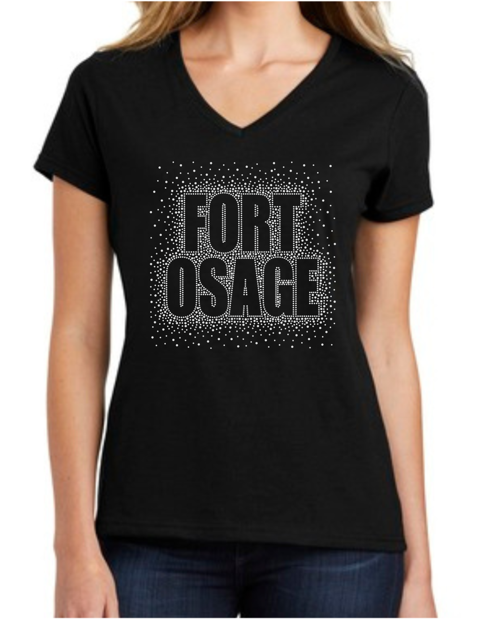 Fort Osage Indians - Women's V-Neck T-Shirt