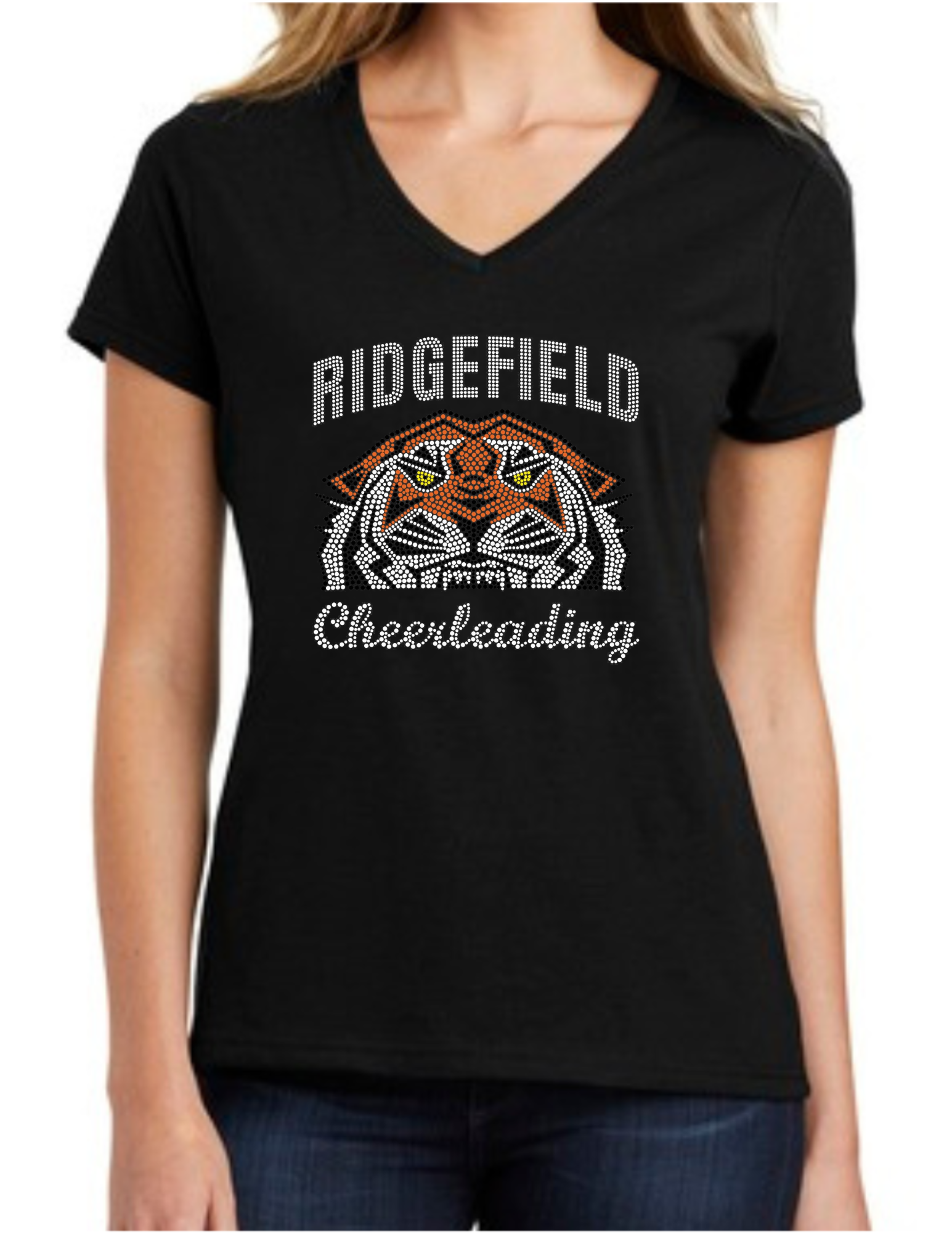 Ridgefield Youth Cheer - Women's V-Neck T-Shirt