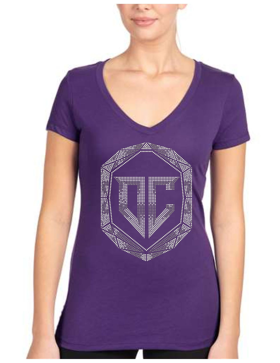Thumbnail: Onyx Cheer - Women's V-Neck T-Shirts