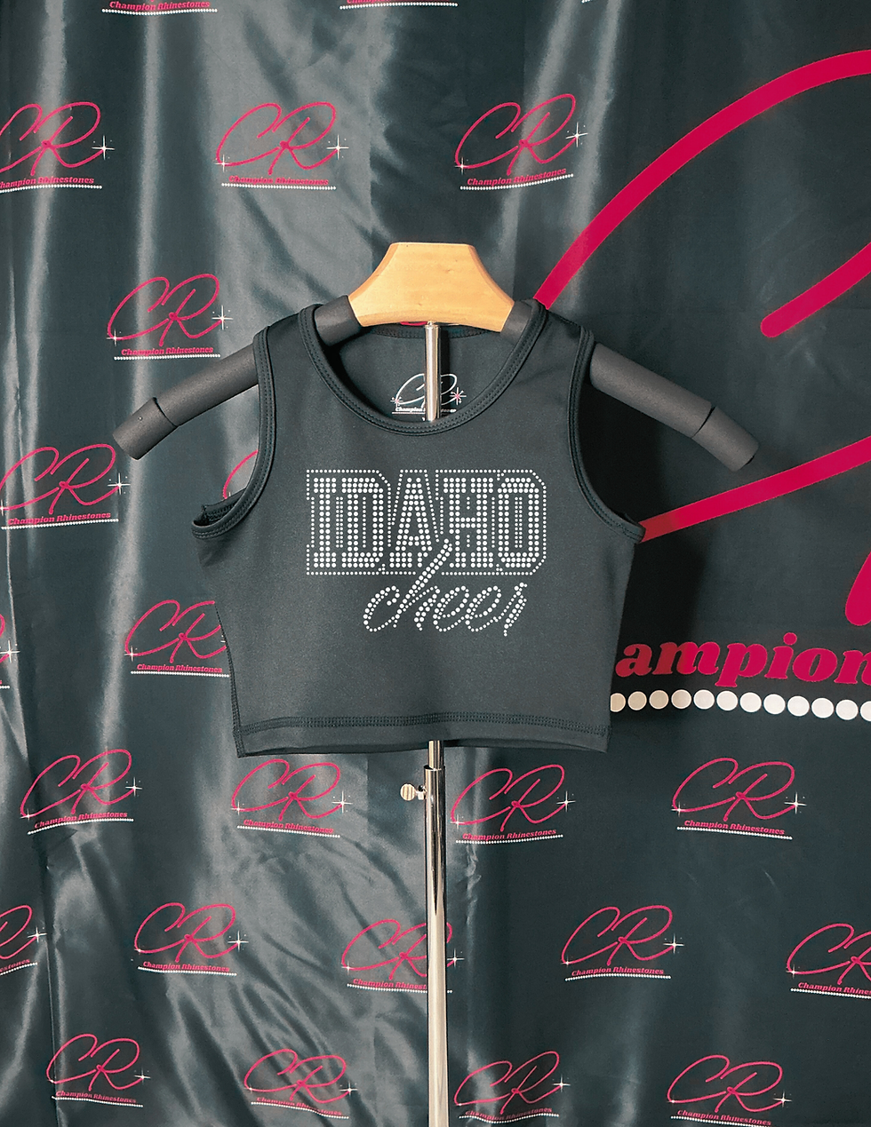 Thumbnail: Idaho Cheer - Cropped Tank Top