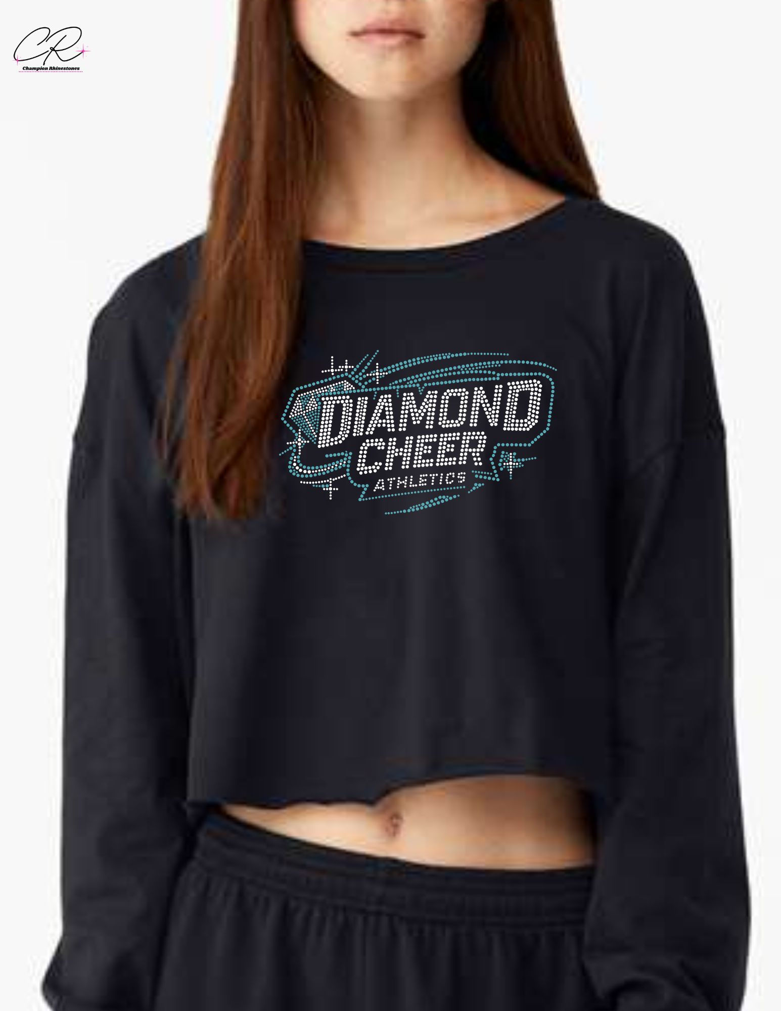 Diamond Cheer Athletics - Cropped Long Sleeve Shirt