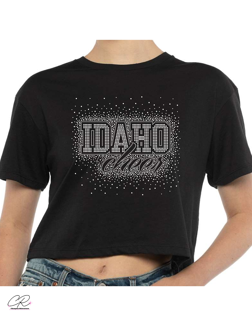 Thumbnail: Idaho Cheer - Cropped Tee Shirt