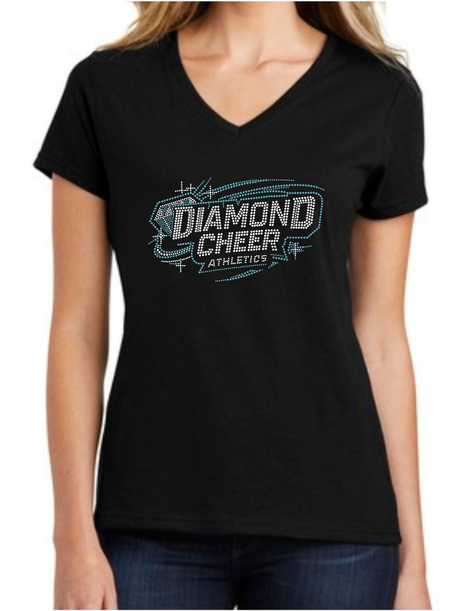 Diamond Cheer Athletics - Women's V-Neck T-Shirt