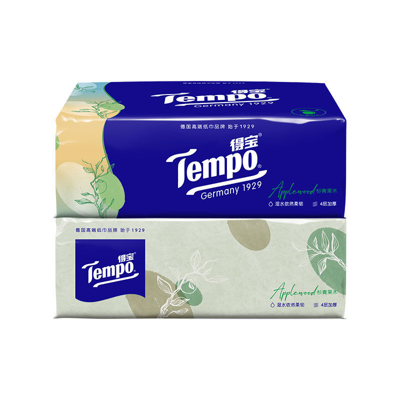 Thumbnail: Tempo Premium 4-Ply Scented Facial Tissues (Pack of 4)