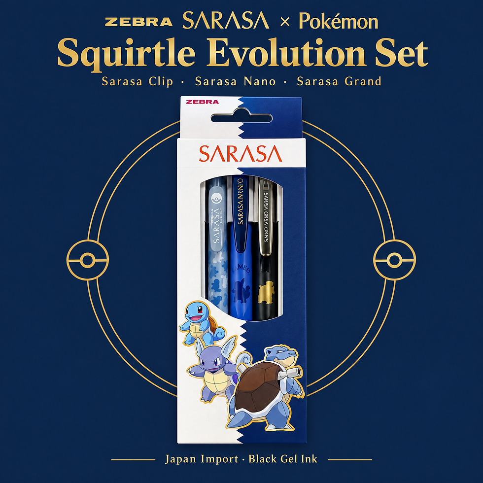 Thumbnail: ZEBRA SARASA × Pokémon Evolution Gel Pen Set