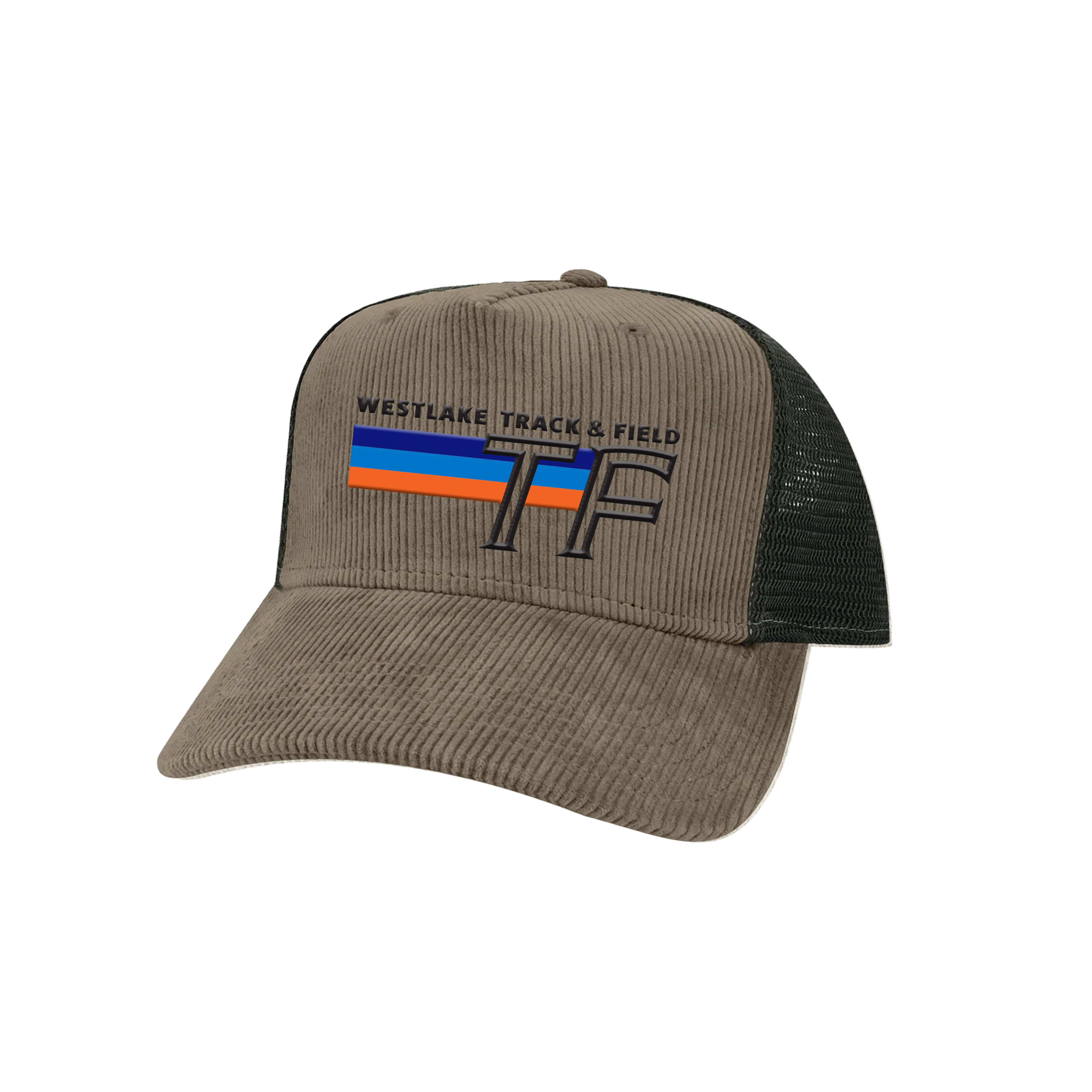 Dark Grey/Black Mesh Corduroy Adjustable Hat