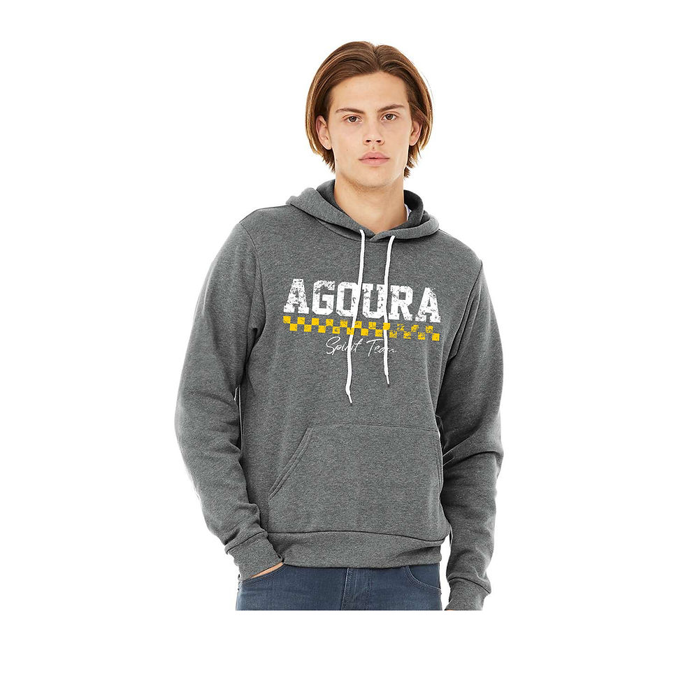 Grey Adult Sponge Fleece Hoodie