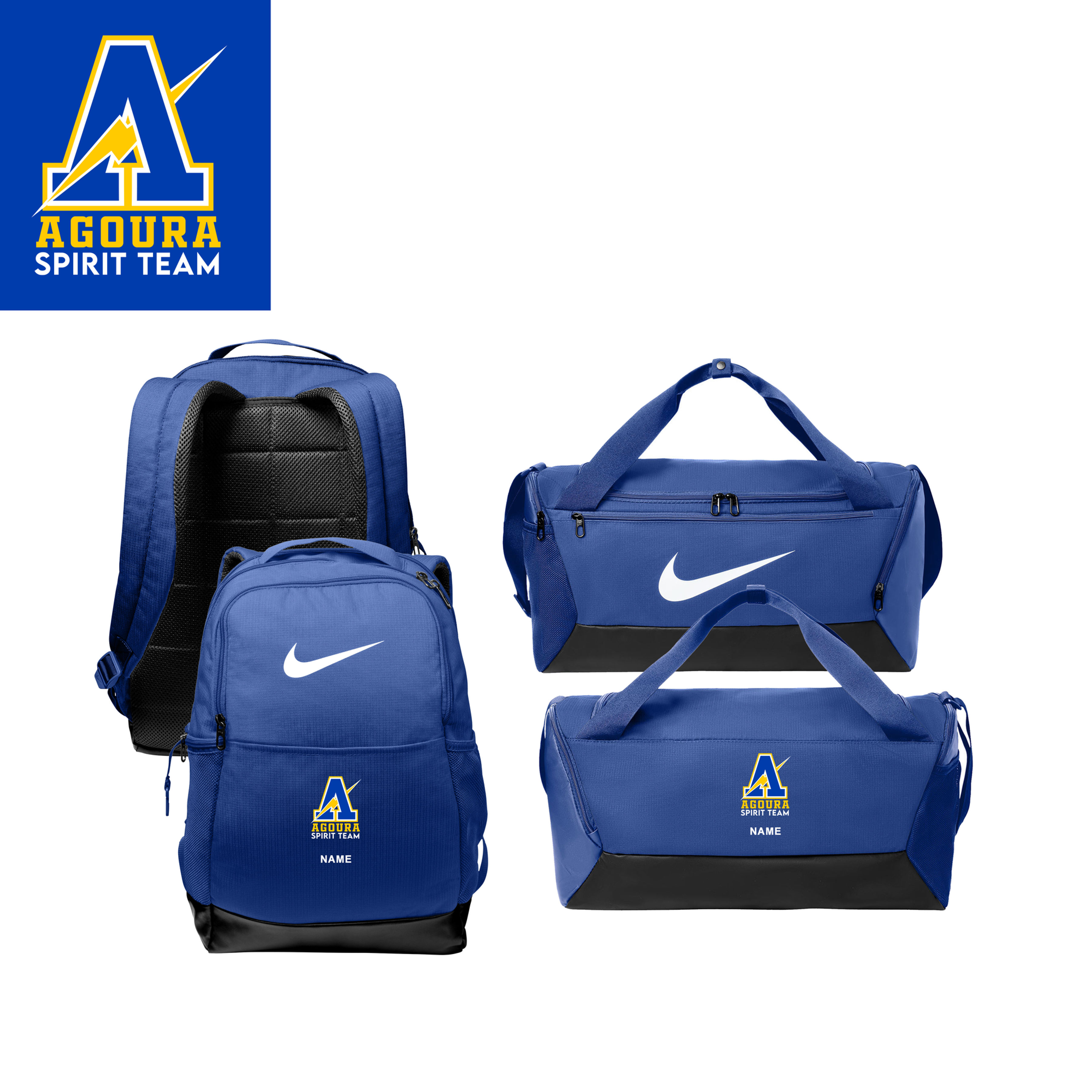 Embroidered Name, Backpack and Duffle Bag (Set of 2)