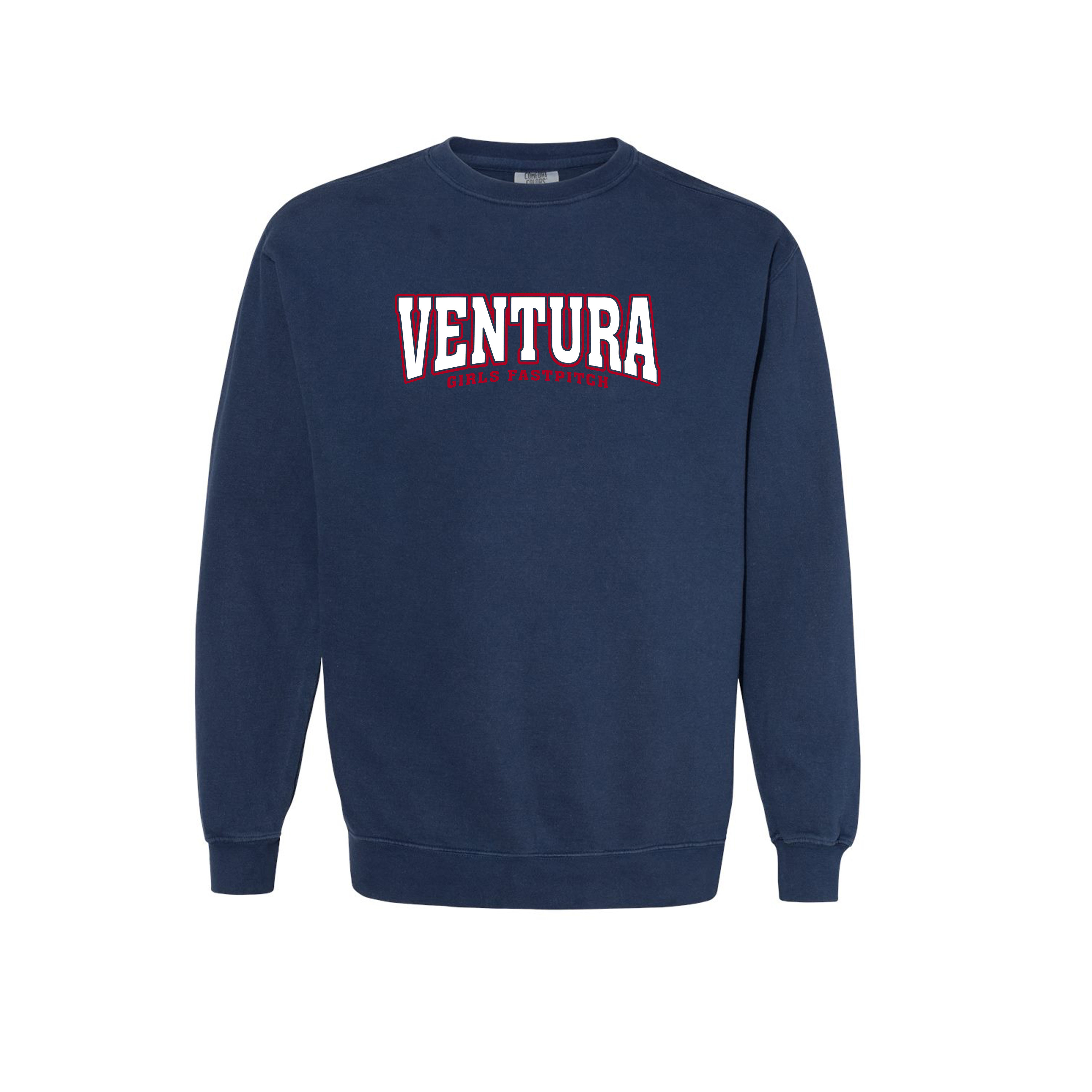 Vintage Navy Crewneck Garment Dyed