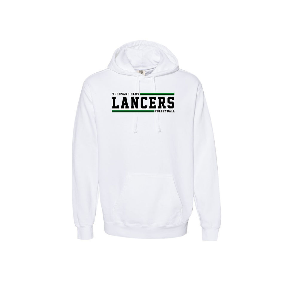White Garment Dyed Hoodie
