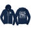 Thumbnail: Navy Sponge Fleece Zip Hoodie