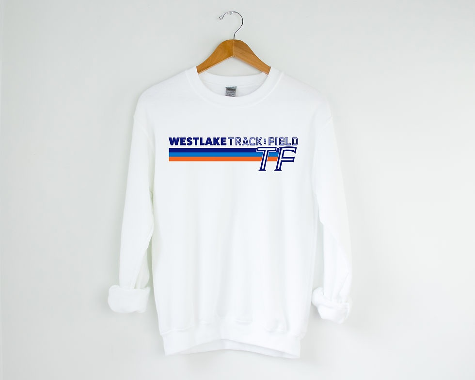 White Crewneck Sweatshirt, Adult Sizes