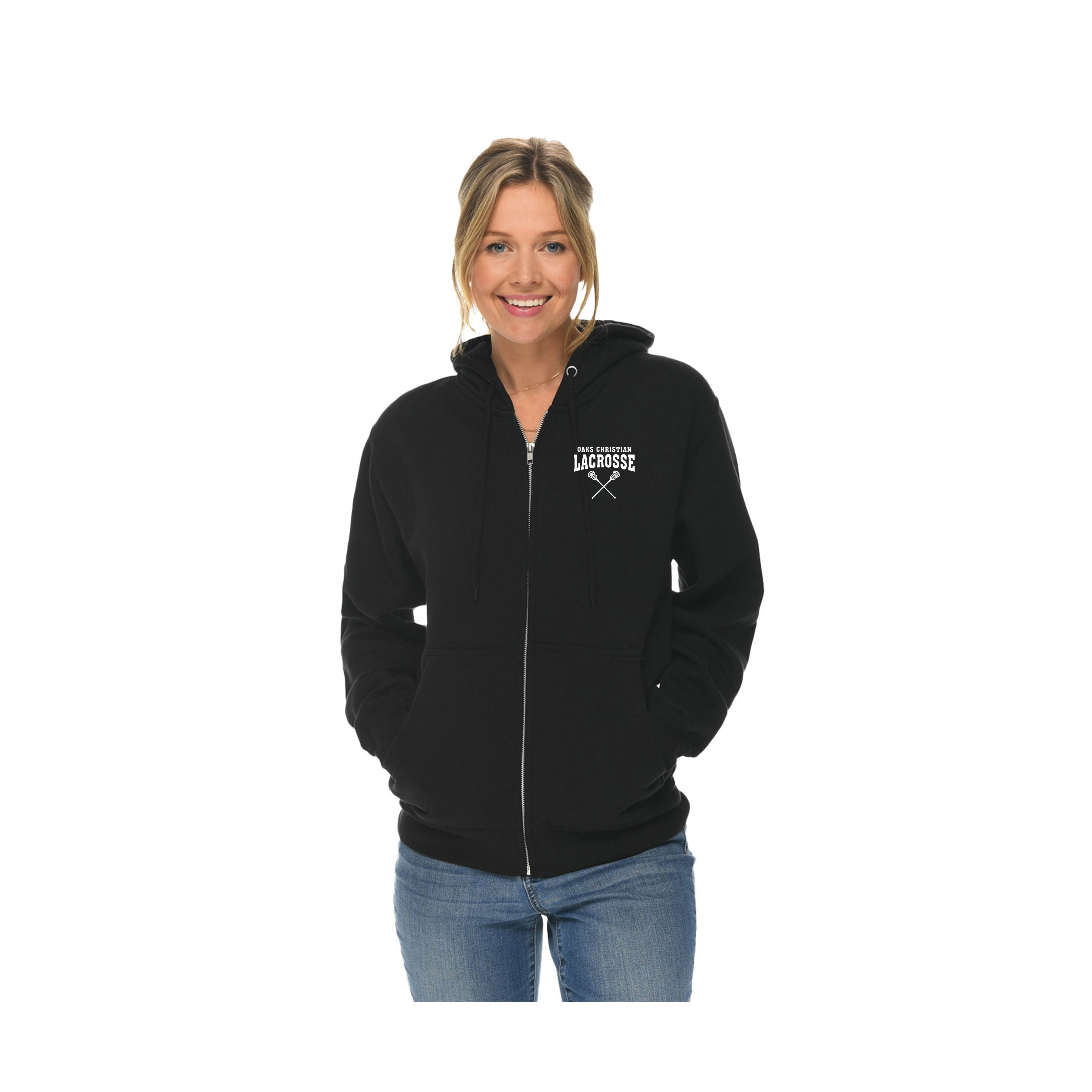 Black Zip Up Hoodie