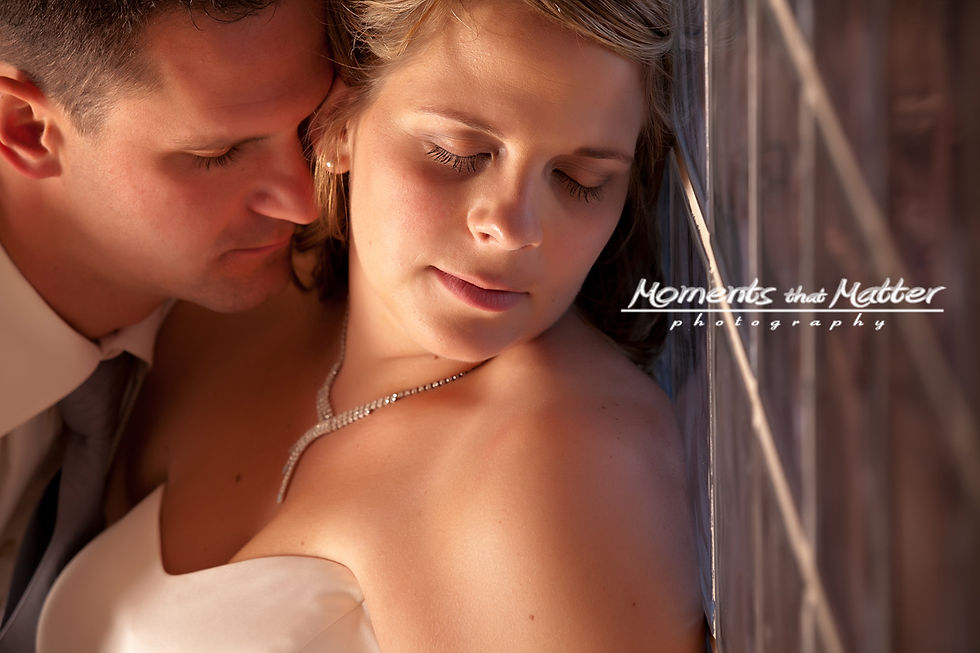 Close wedding portrait of Charmaine and Aidan at Barcelo Maya Palace