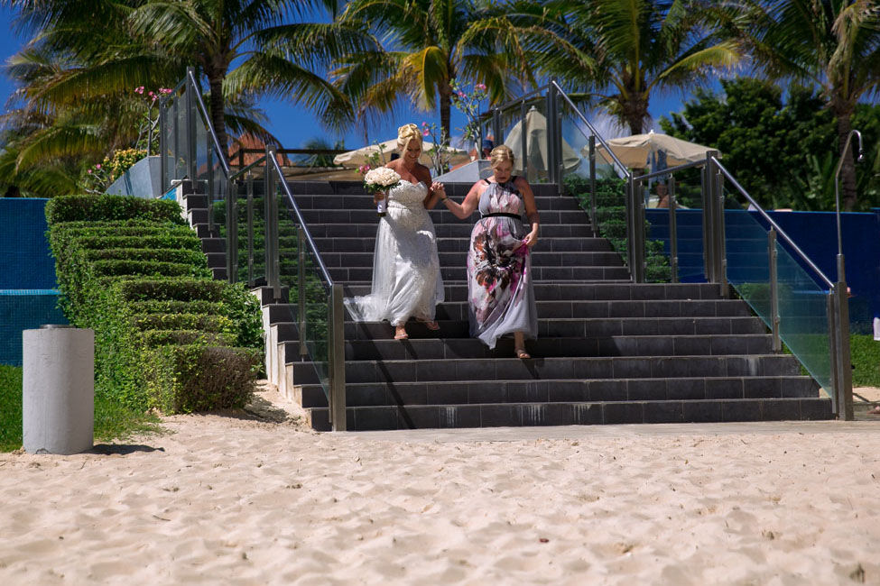 Wedding photograph from Riu Palace Mexico in Playacar